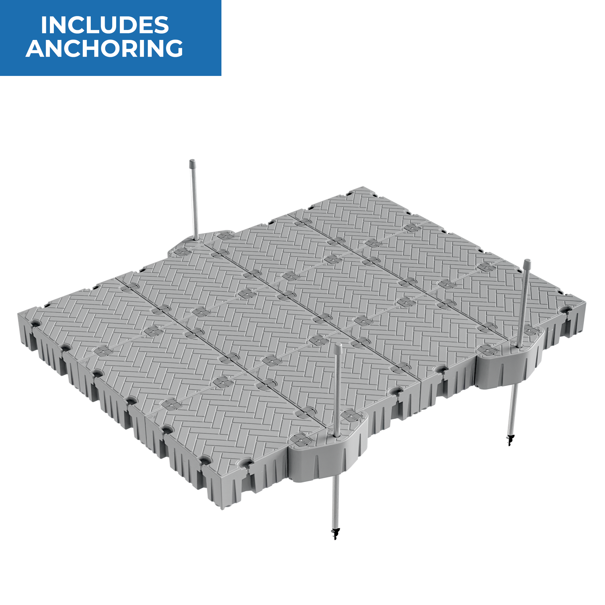 16'x12' Floating Dock Package w/Pipe Guides