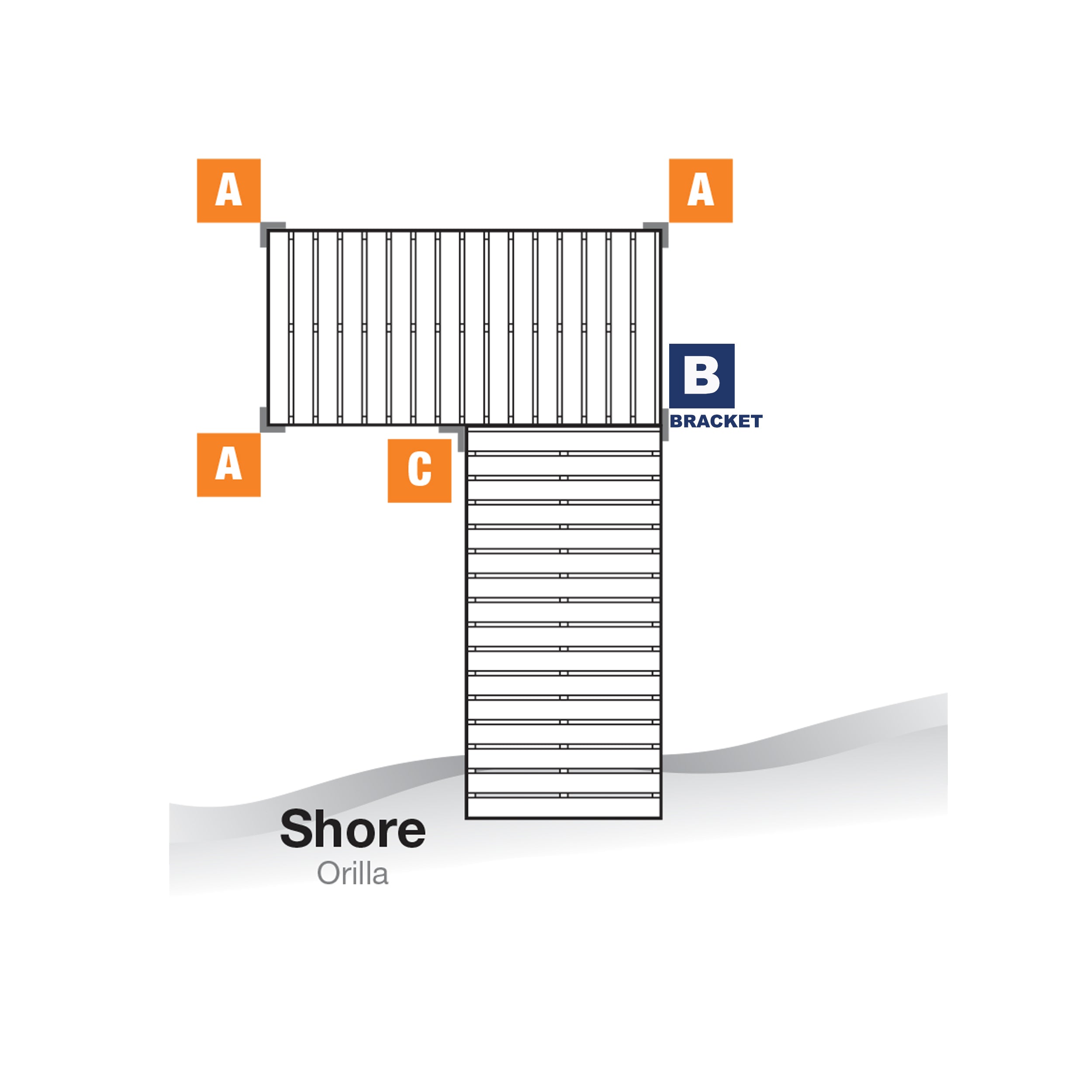 "B" Straight Bracket - Normal Duty