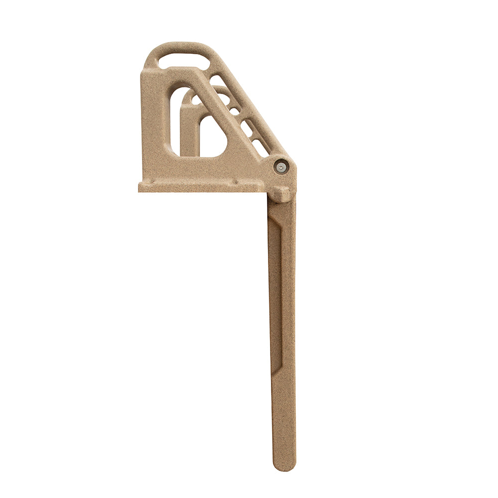 TechStar Rotomolded Heavy Duty Flip Up 4 Step Dock Ladder - Sandstone