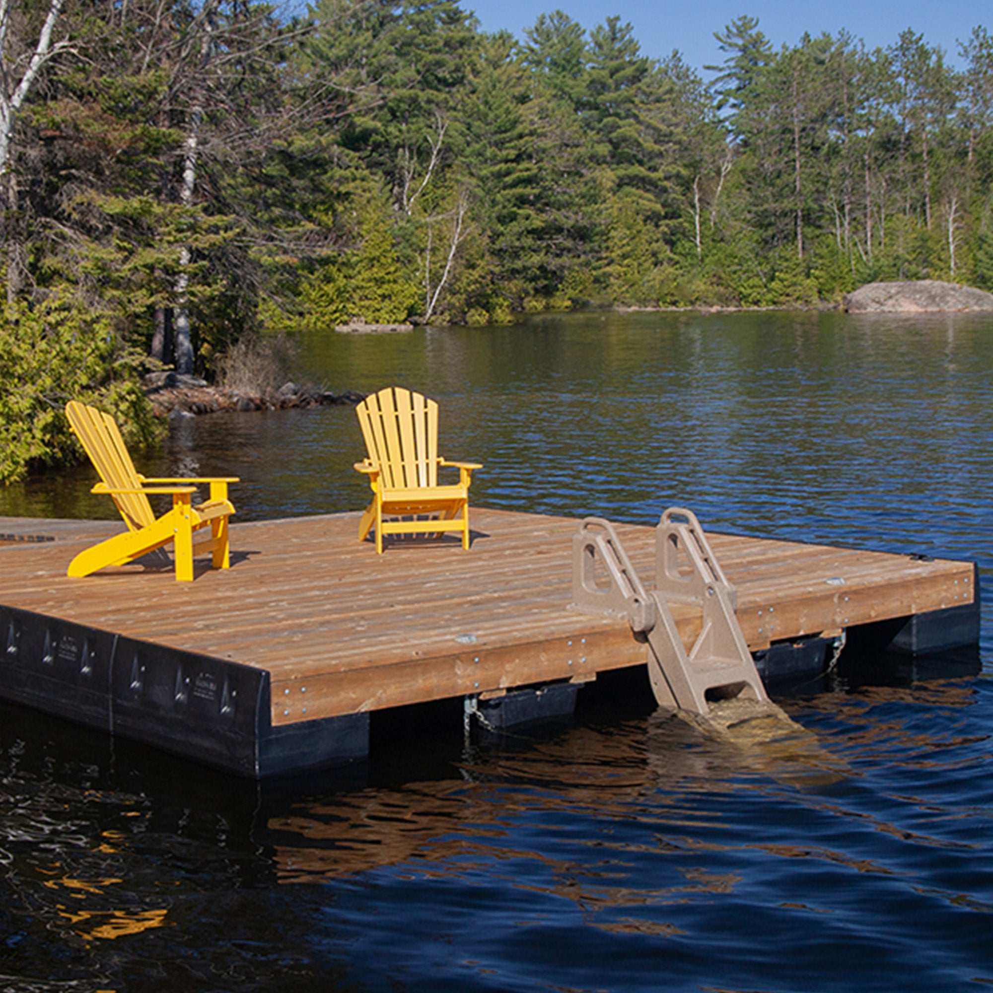 Techstar Rotomolded 5 Step Wide Flip-Up Heavy Duty Stair Step Ladder - Sandstone