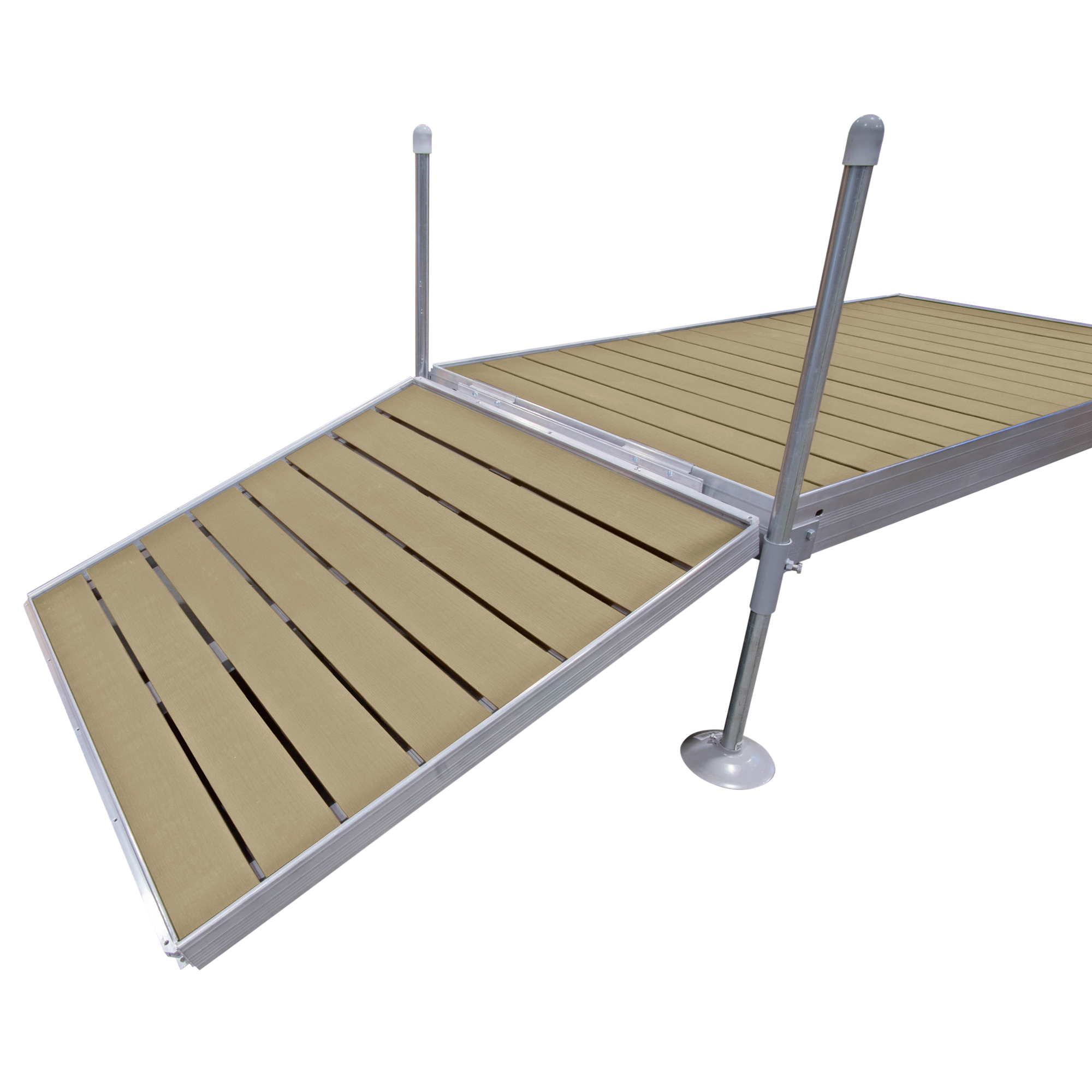 4' Modular Aluminum Gangway with Tan Composite Decking