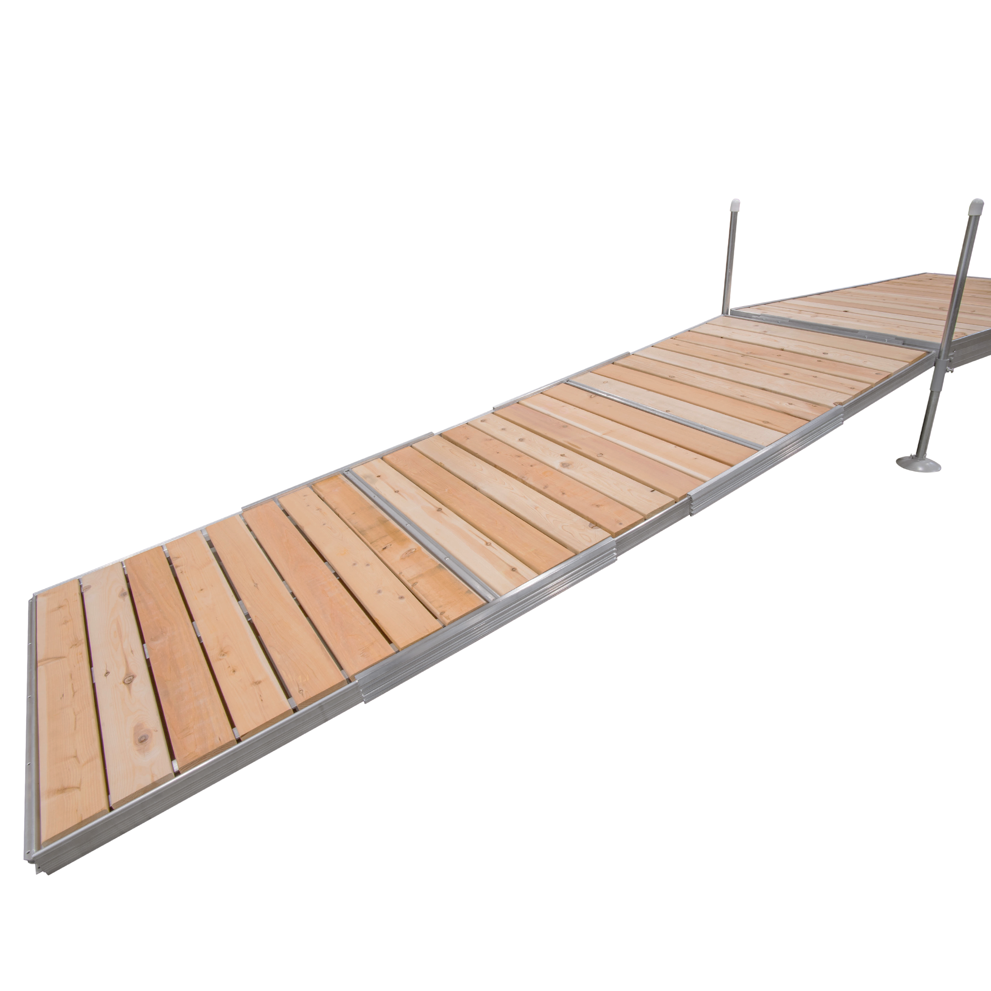 12' Modular Aluminum Gangway with Cedar Decking