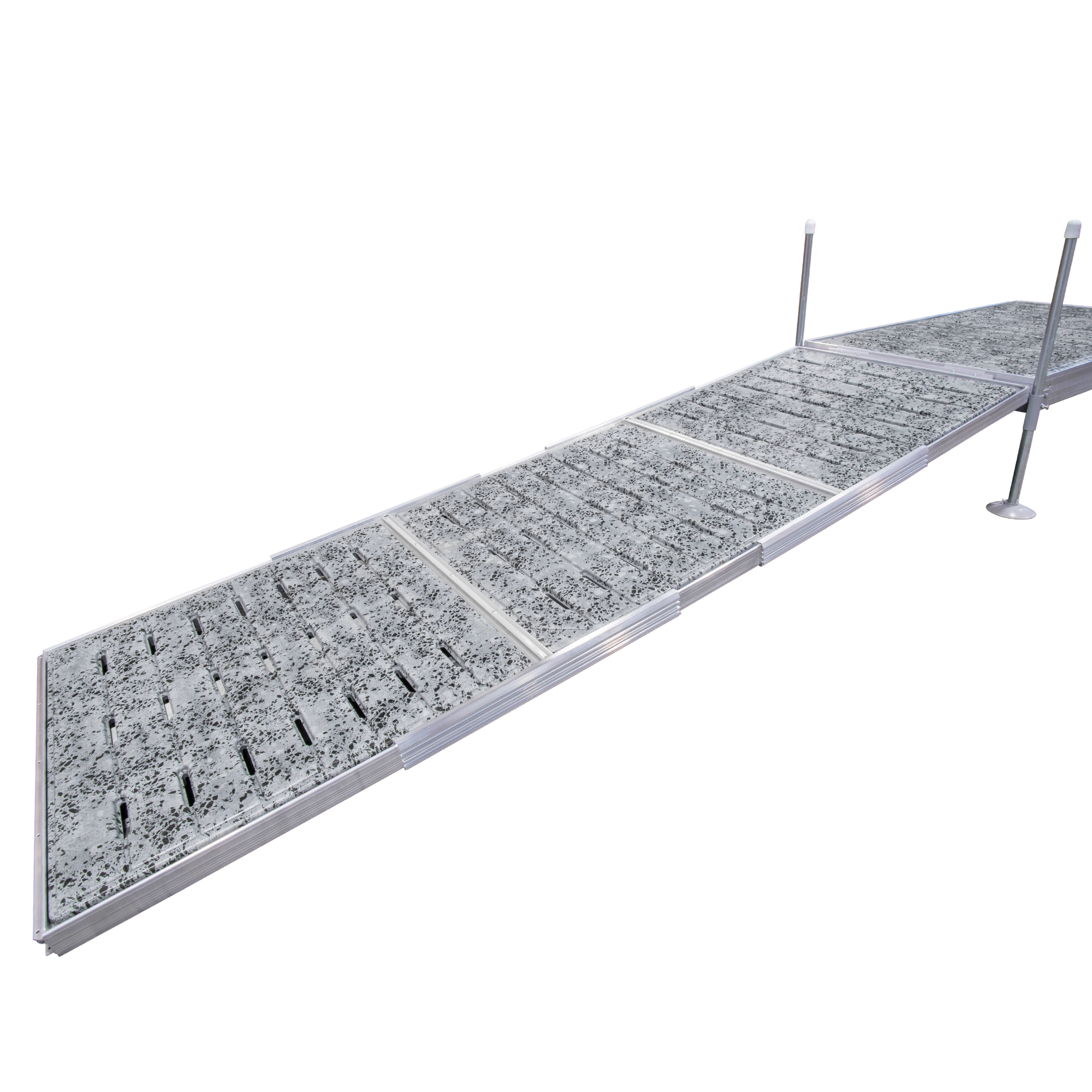 12' Modular Aluminum Gangway with Thermoformed Terrazzo Decking