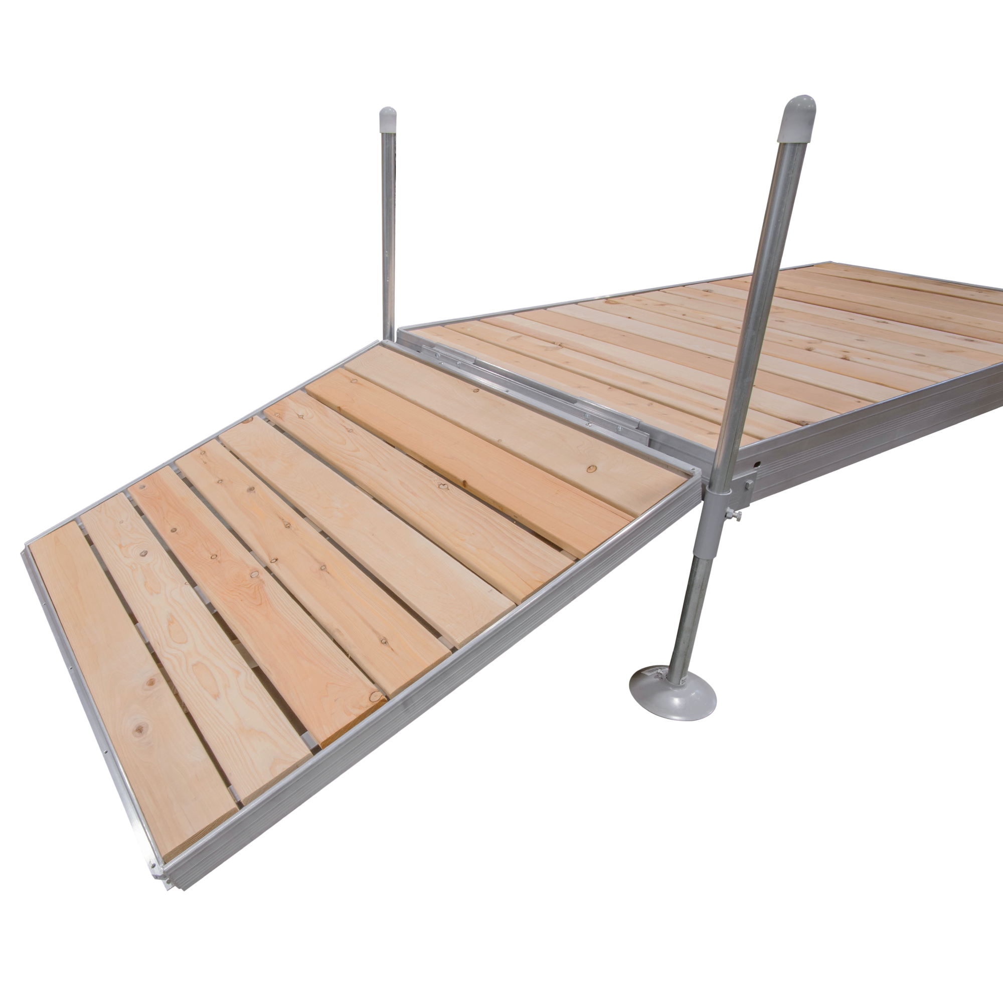 4' Modular Aluminum Gangway with Cedar Decking