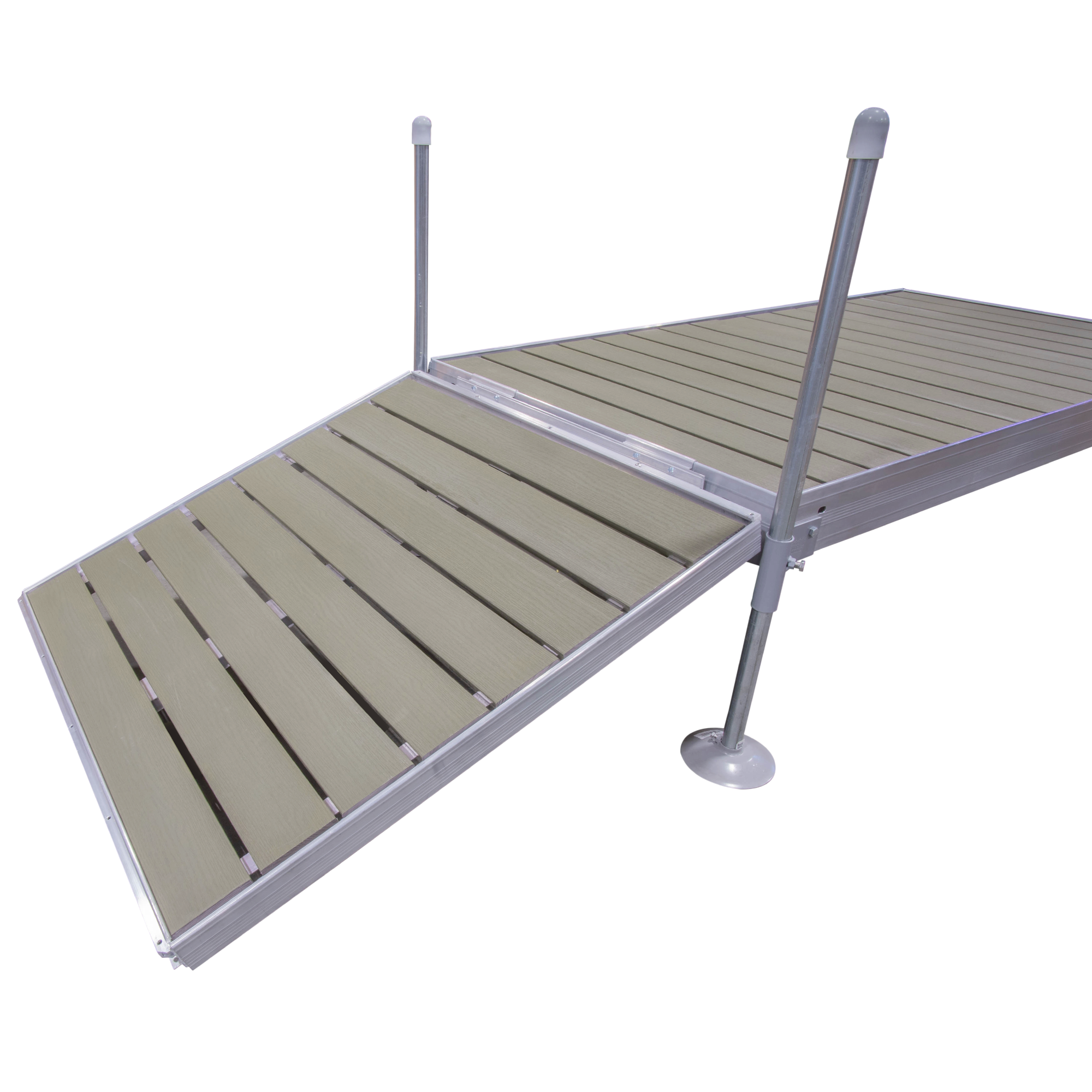 4' Modular Aluminum Gangway with Gray Composite Decking