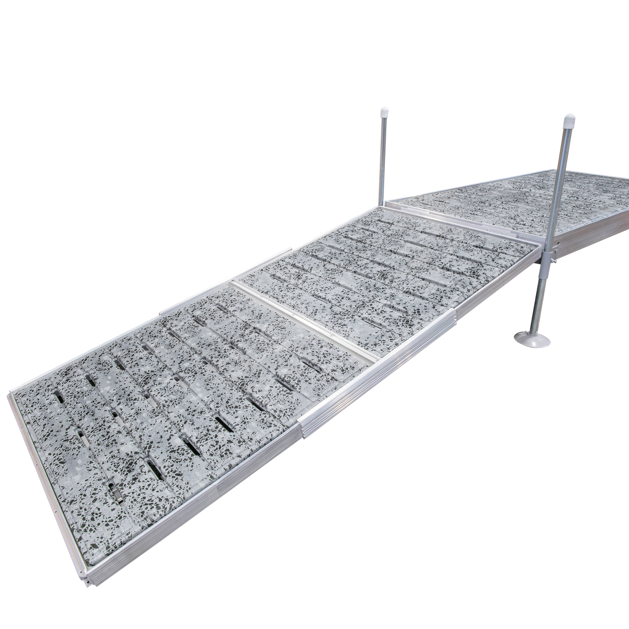 8' Modular Aluminum Gangway with Thermoformed Terrazzo Decking