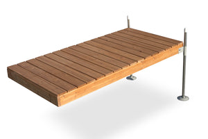 8' Straight Cedar Complete Wood Dock Package : Tommy Docks