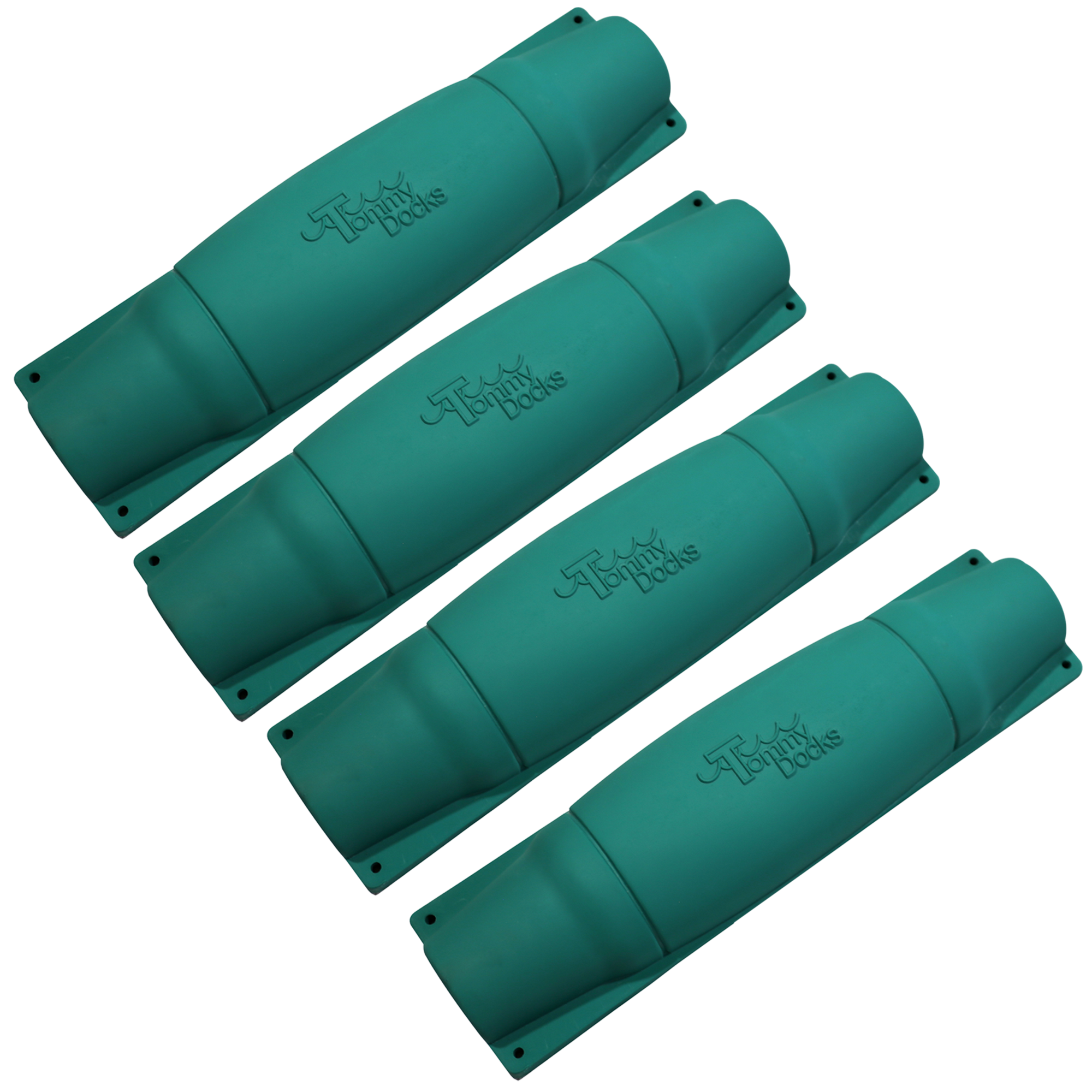 18" Straight Bumper - Green - 4 Pack