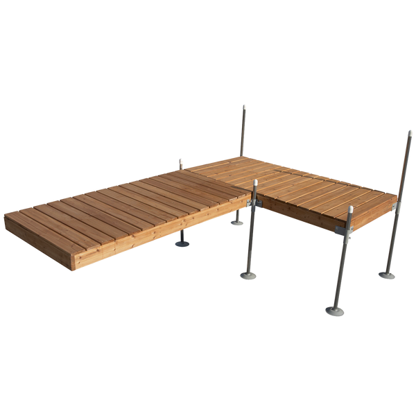 12' LStyle Cedar Complete Wood Dock Package Tommy Docks