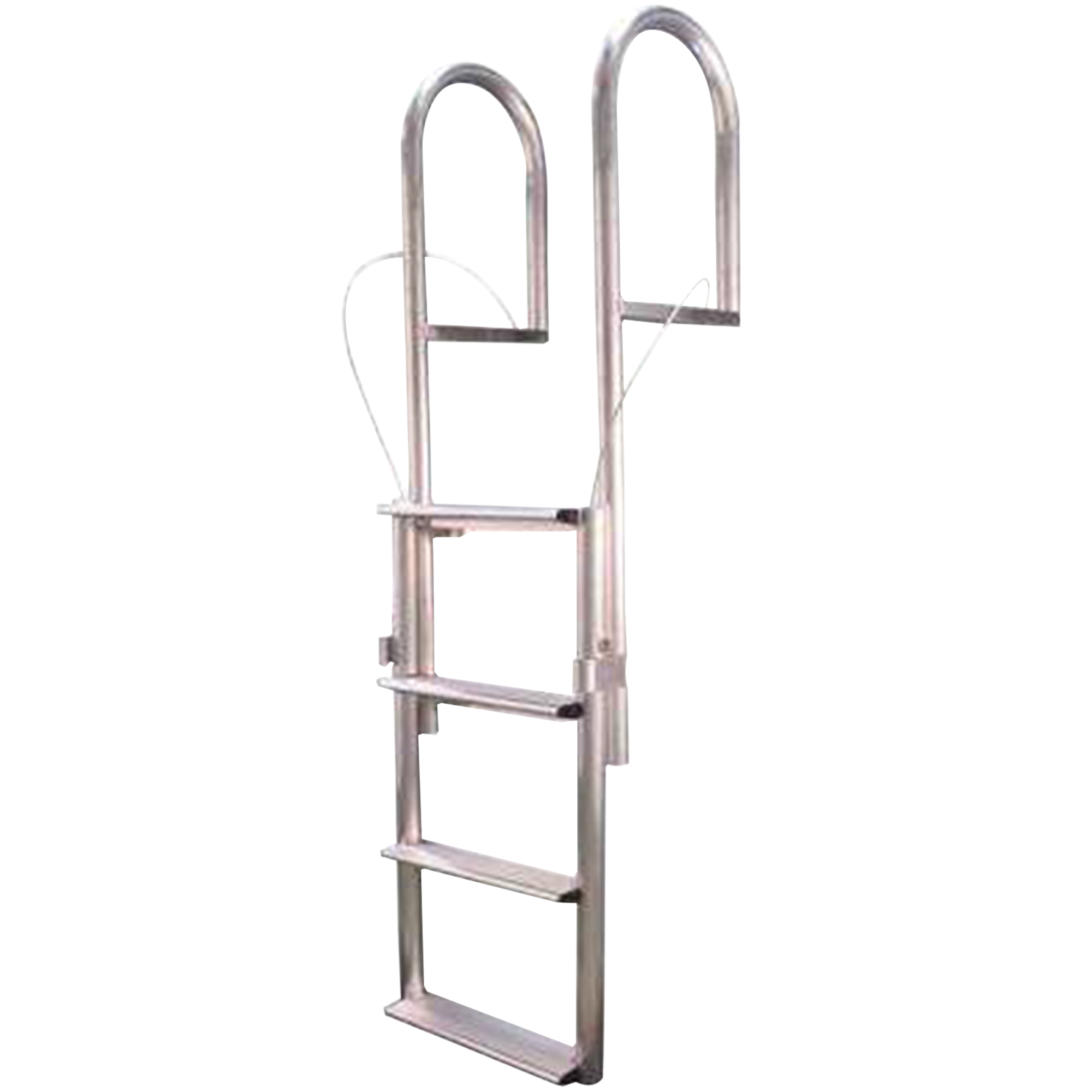 Tommy Docks 7-Step Angled Aluminum Ladder with Mounting Hardware