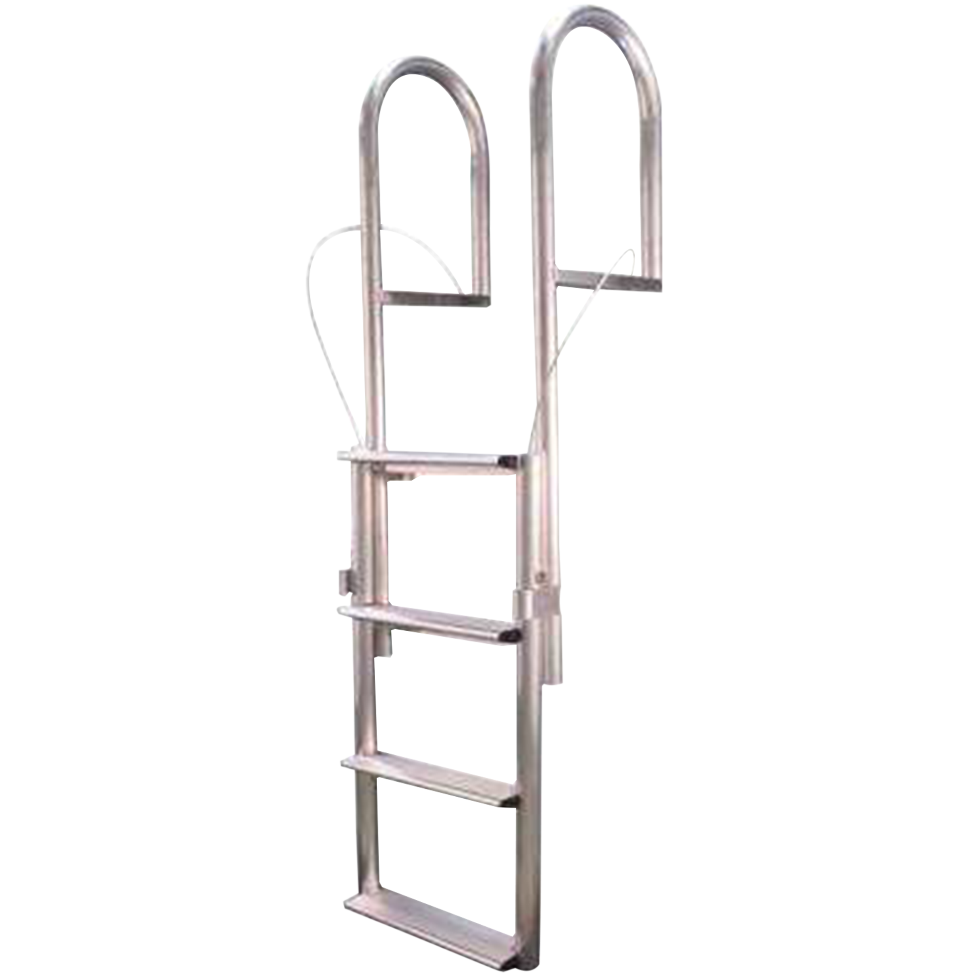 4 Rung Aluminum Lifting Ladder - 4" Wide Step