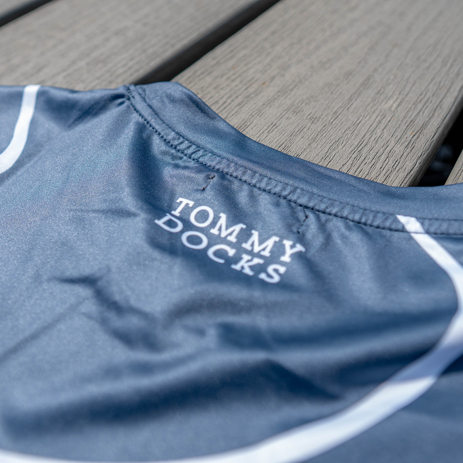 Moisture Wicking Shirt - UPF 50 - Long Sleeve - Navy/White