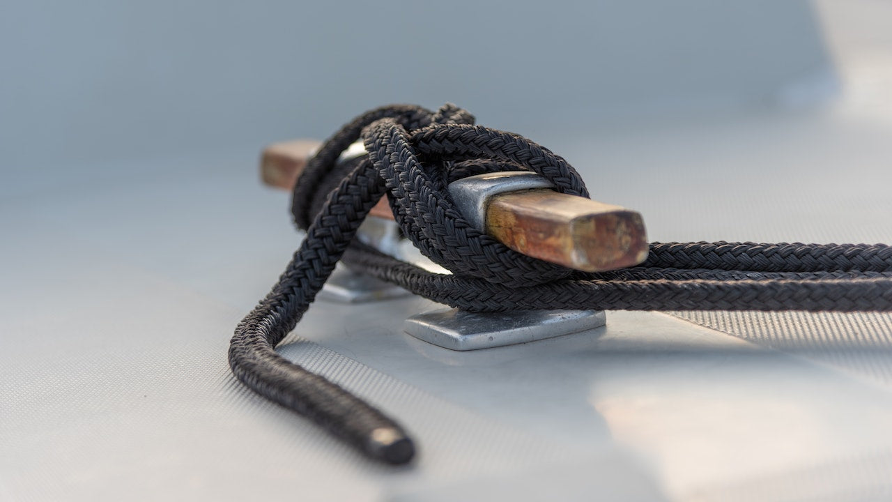 98mm Black Nylon Dock Cleat - Horn Shape Boat Rope Holder For Mooring, Docking, Fishing | Marine Accessory For Yachts, Boats, Kayaks