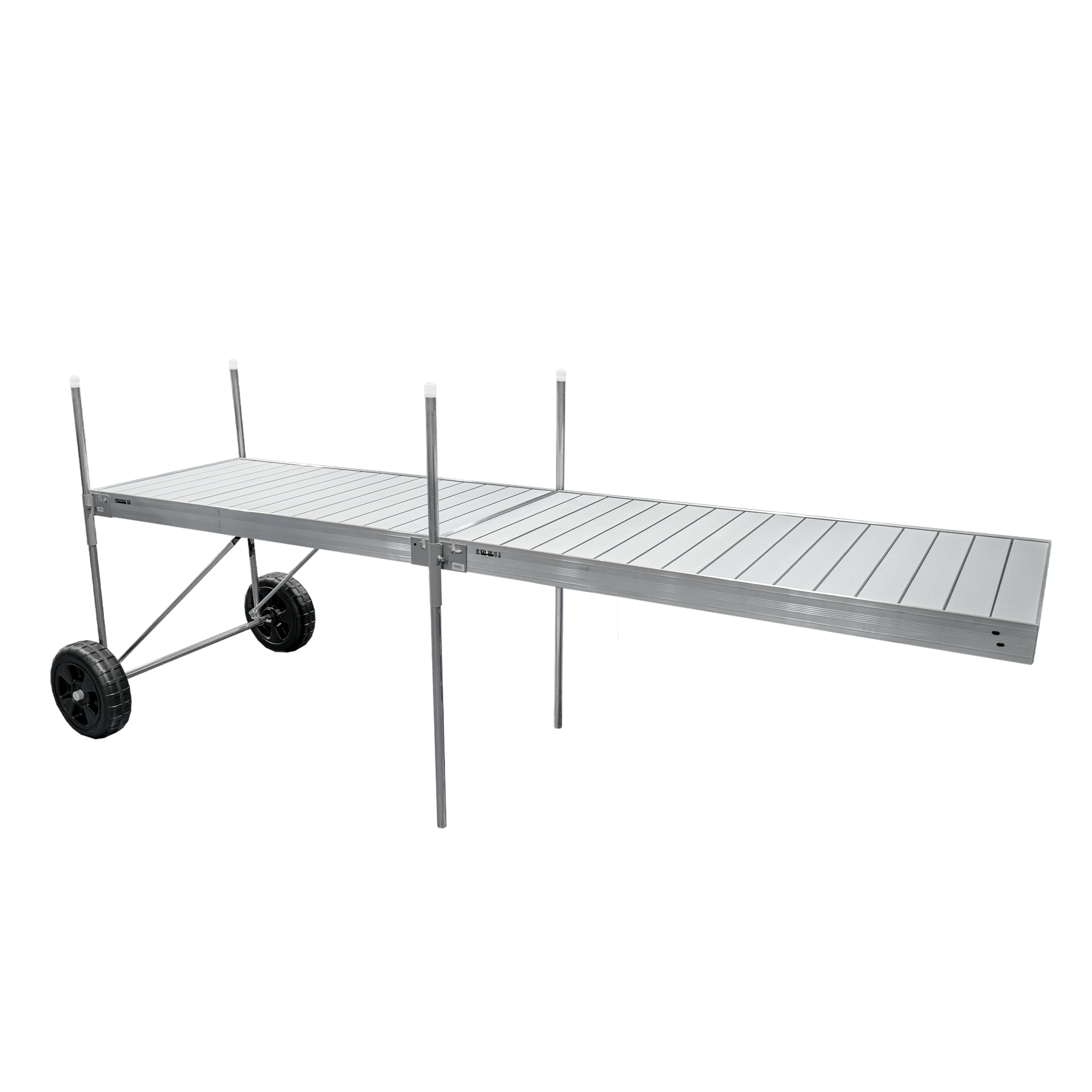 16 ft. Roll-In-Dock Straight System with Aluminum Frame and Aluminum Decking