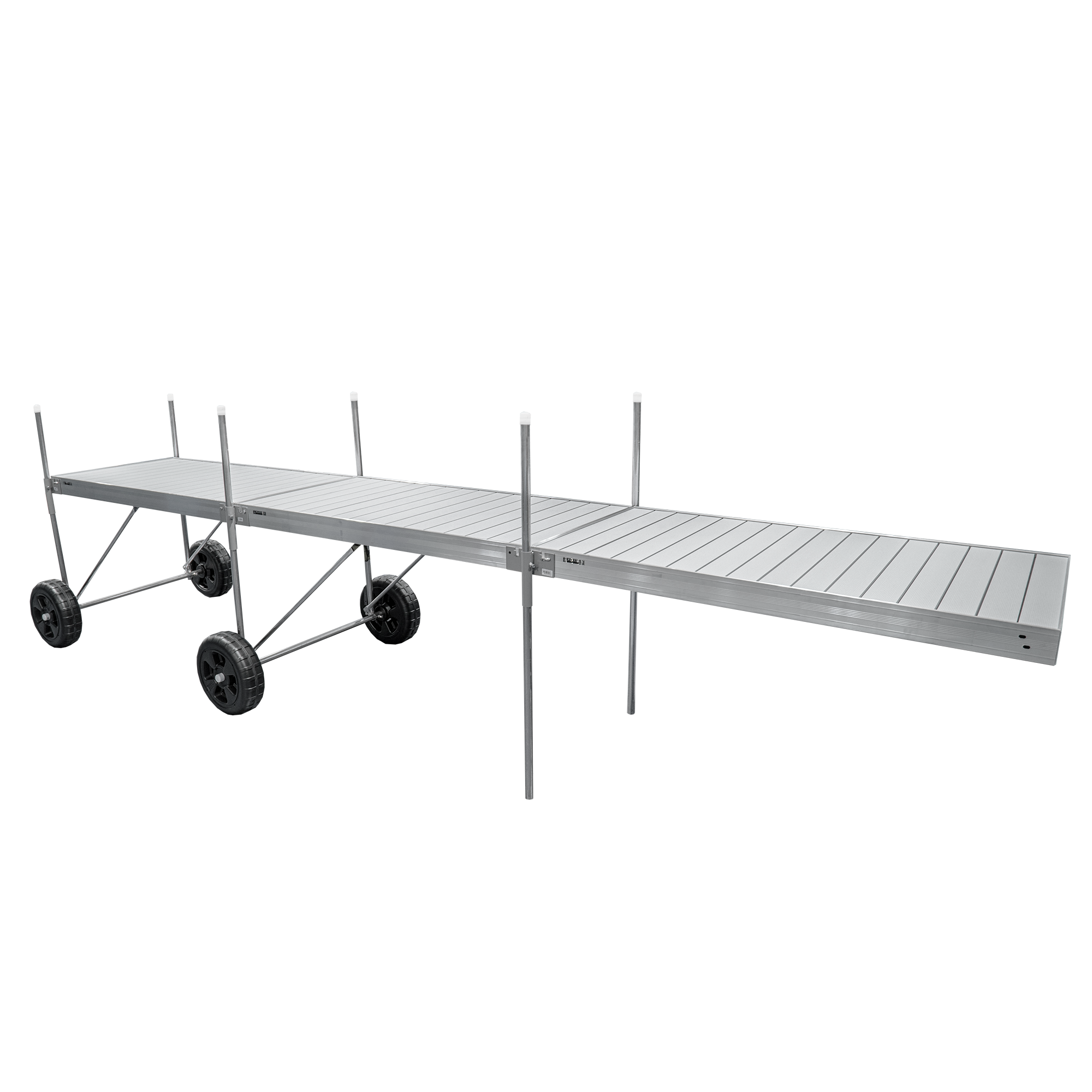 24 ft. Roll-In-Dock Straight System with Aluminum Frame and Aluminum Decking