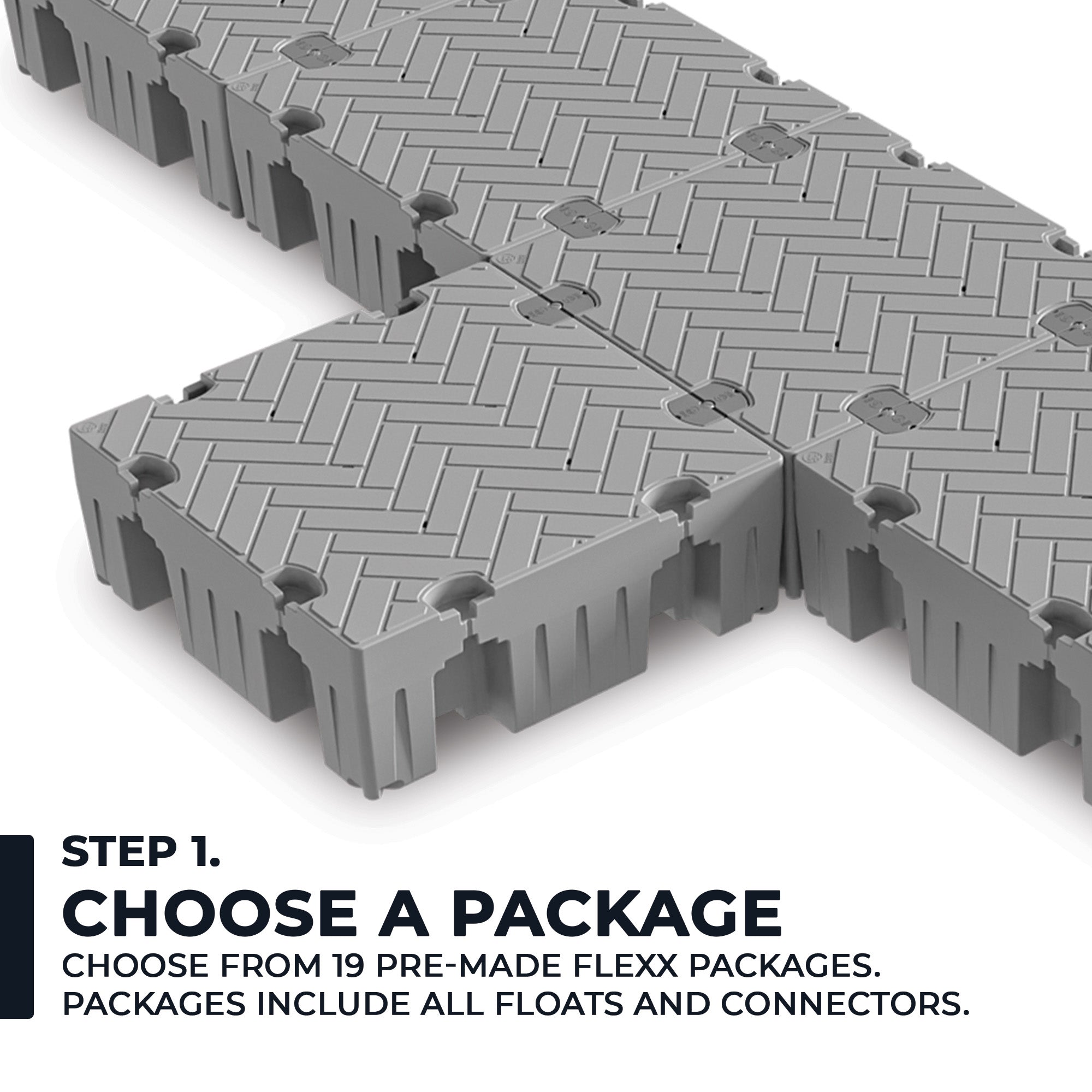 24' Extended Platform Floating Dock Package
