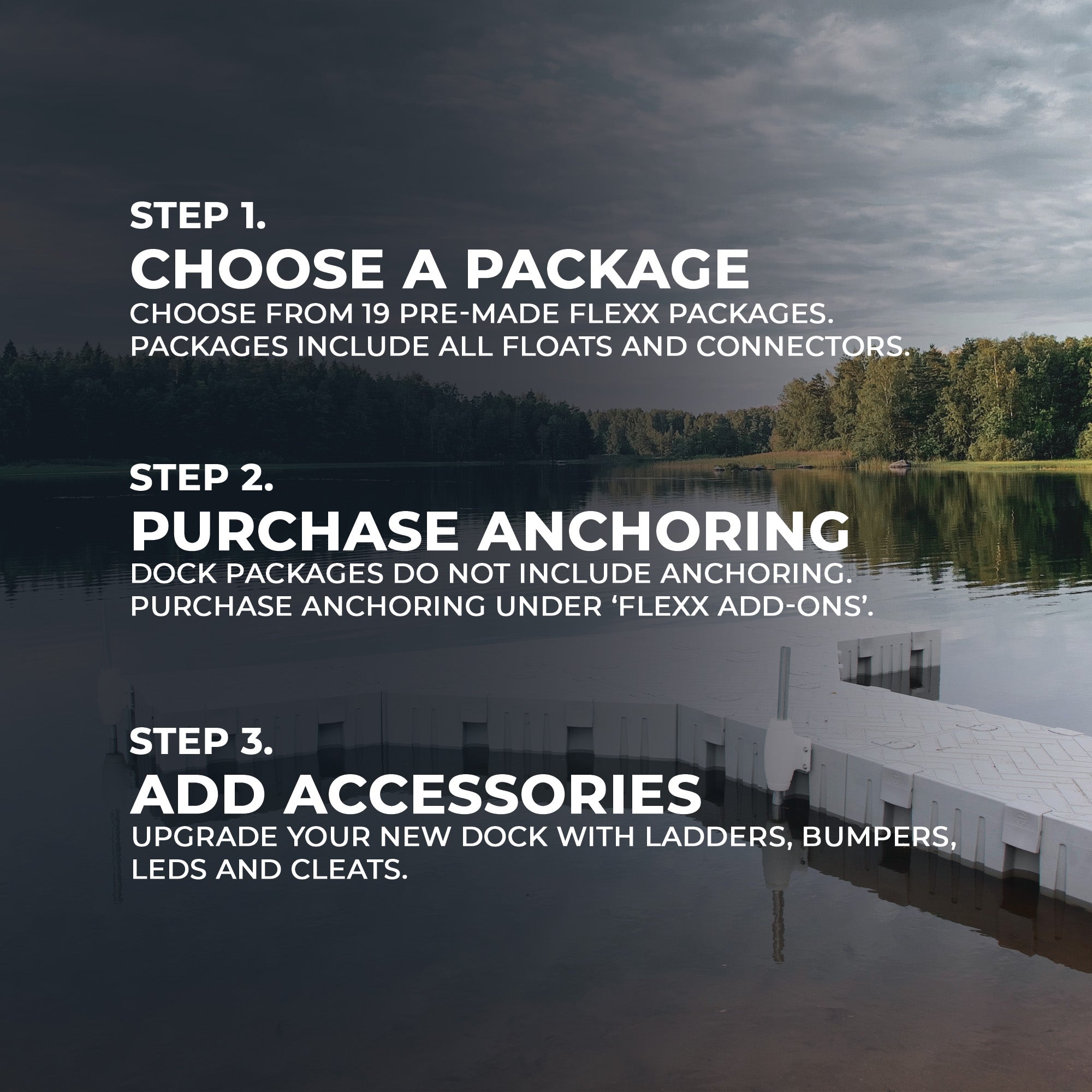 24' Extended Platform Floating Dock Package