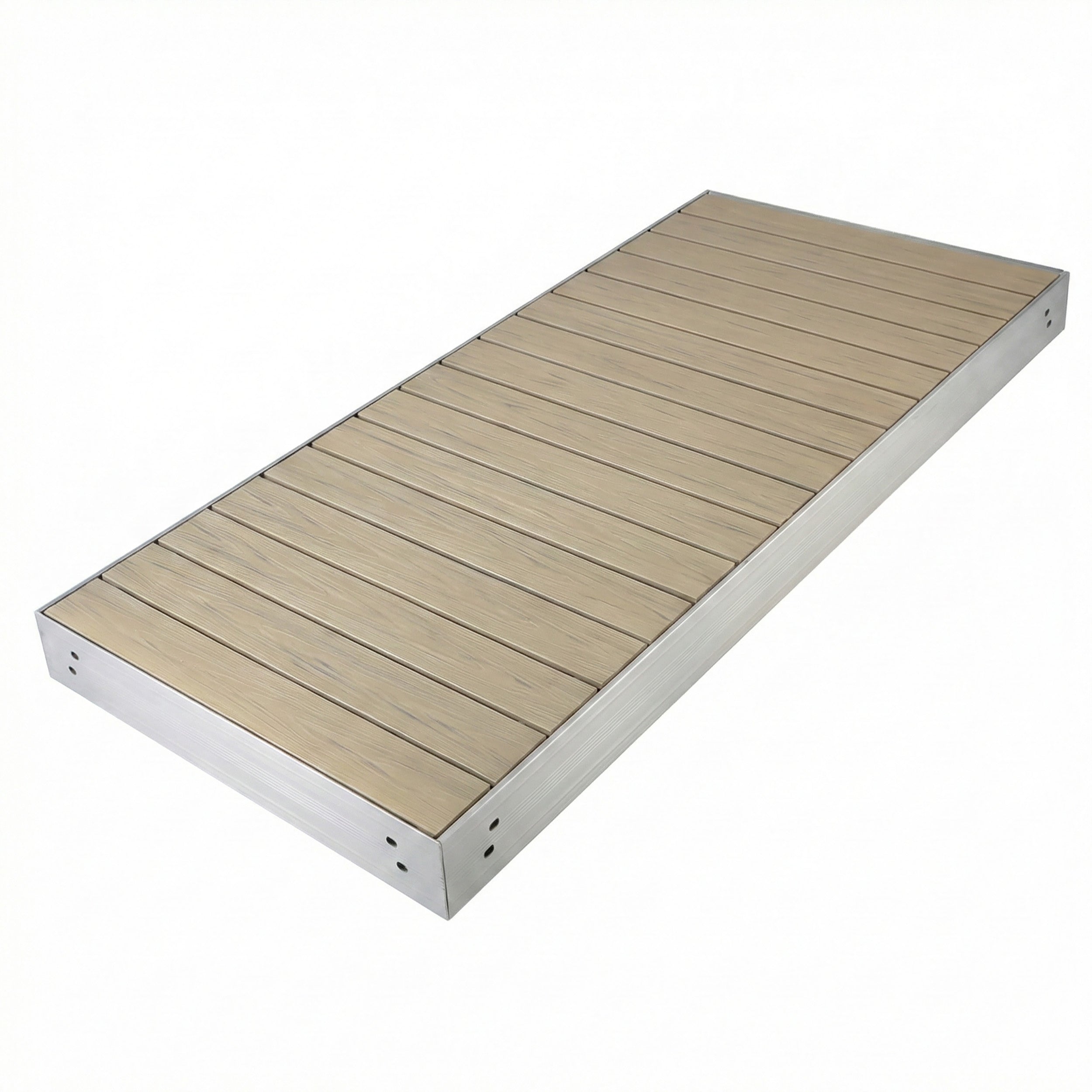 Premium Aluminum + Composite Dock Section - Tan