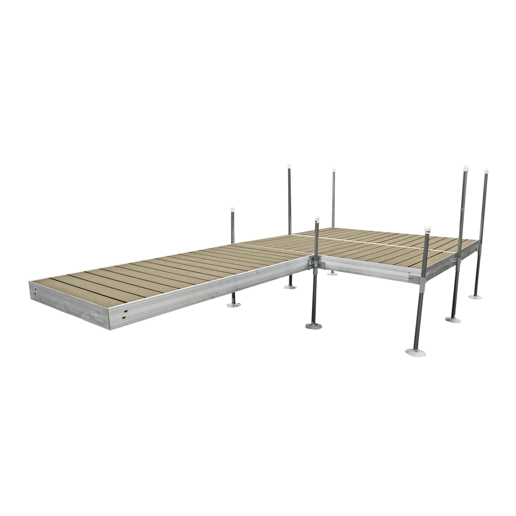 16' Platform-Style Aluminum Frame With Composite Decking Complete Dock ...