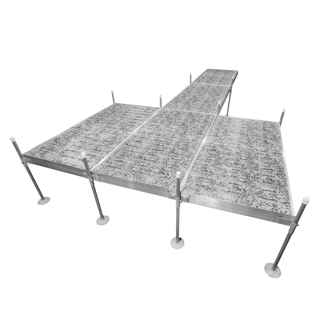 24' Platform Boat Dock System with Aluminum Frame and Thermoformed Ter