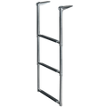 3-Step Stainless Steel Telescoping Drop Ladder for Watercrafts