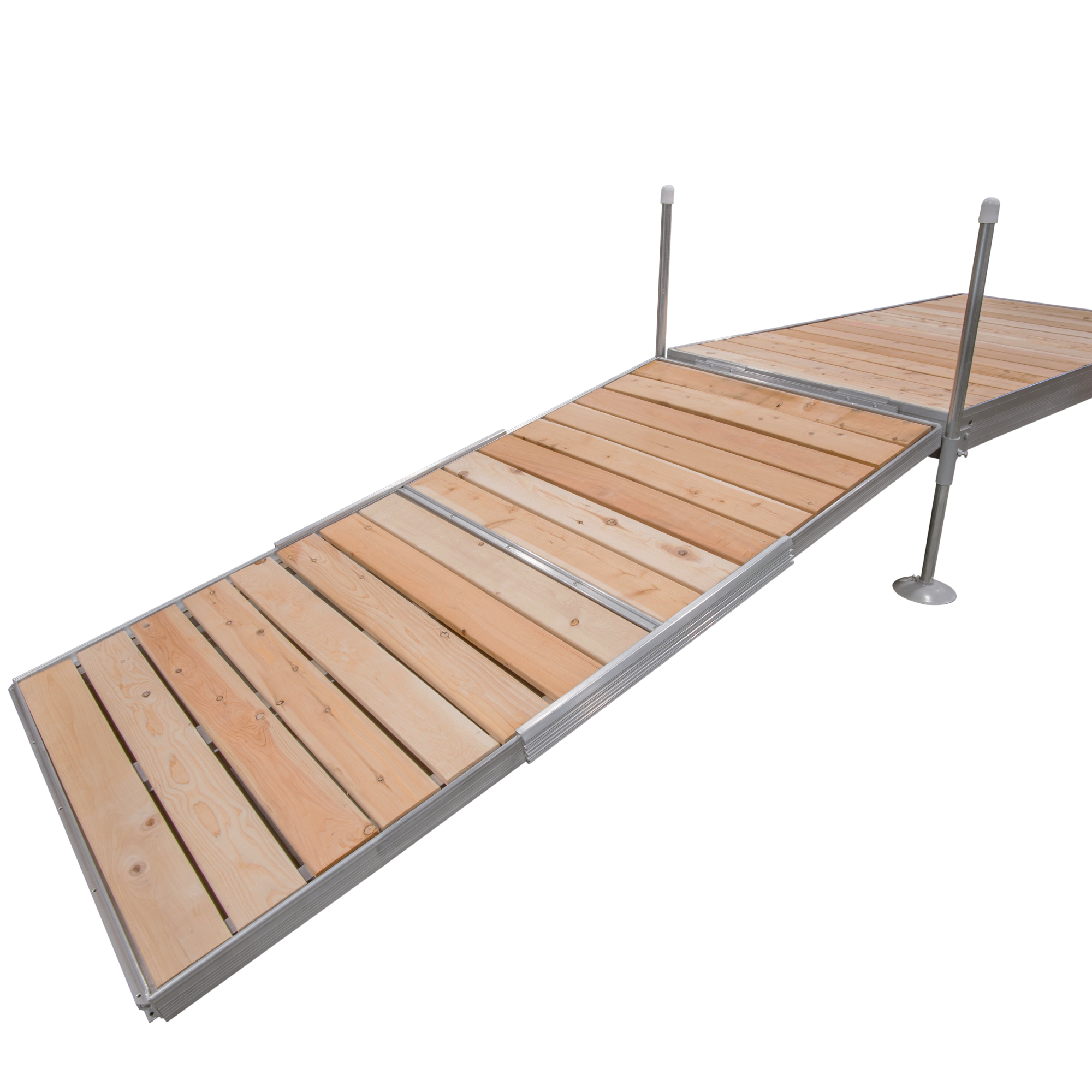 8' Modular Aluminum Gangway with Cedar Decking