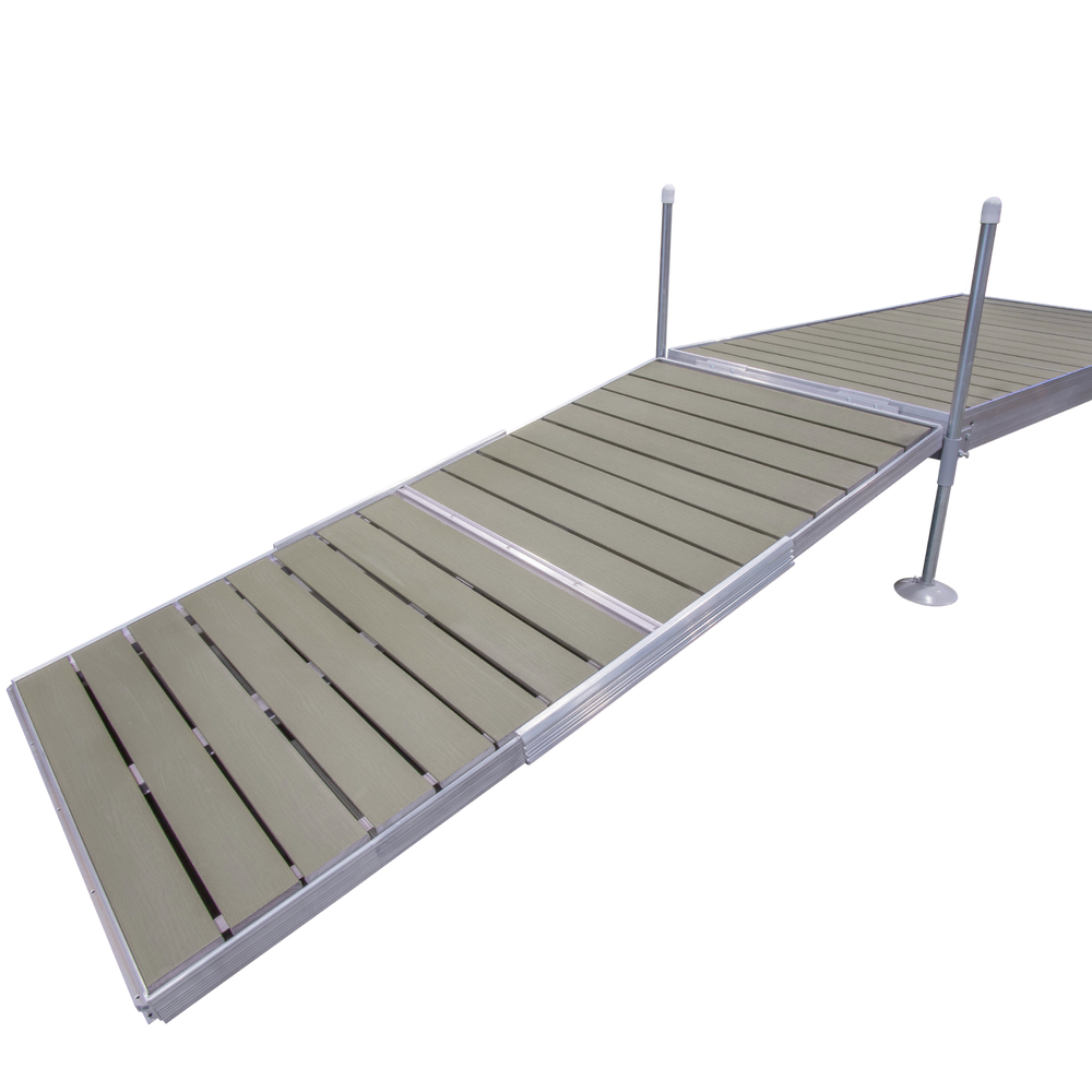 8' Modular Aluminum Gangway with Gray Composite Decking