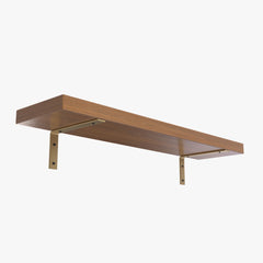 NinetyRight 11.25" Floating Shelf Bracket Set (2-pack) – Brass