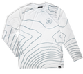 Moisture Wicking Shirt - UPF 50 - Long Sleeve - Navy/White