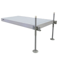 8’ Straight Boat Dock System Extender Package with Aluminum Frame and Aluminum Decking