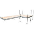 16' Platform Boat Dock System with Aluminum Frame and Cedar Decking