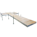 24' Platform Boat Dock with Aluminum Frame and Cedar Decking
