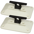 Folding Dock Cleat - White 6" - 2 Pack