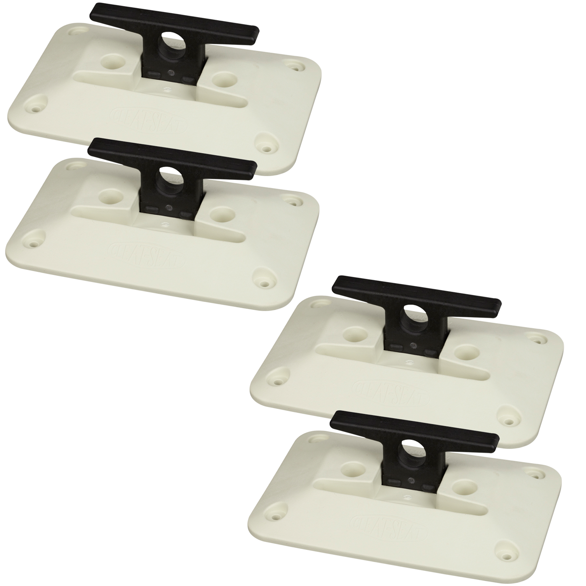 Folding Dock Cleat - White 6" - 4 Pack