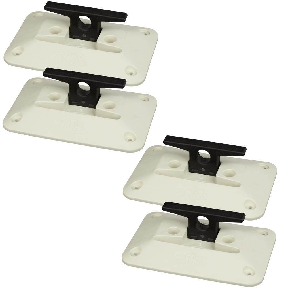 Folding Dock Cleat - White 6" - 4 Pack