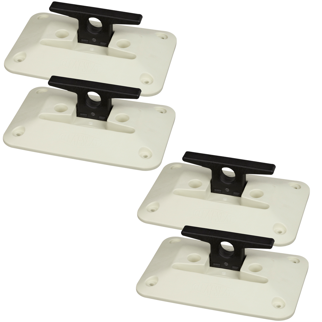 Folding Dock Cleat White 6" 4 Pack Tommy Docks