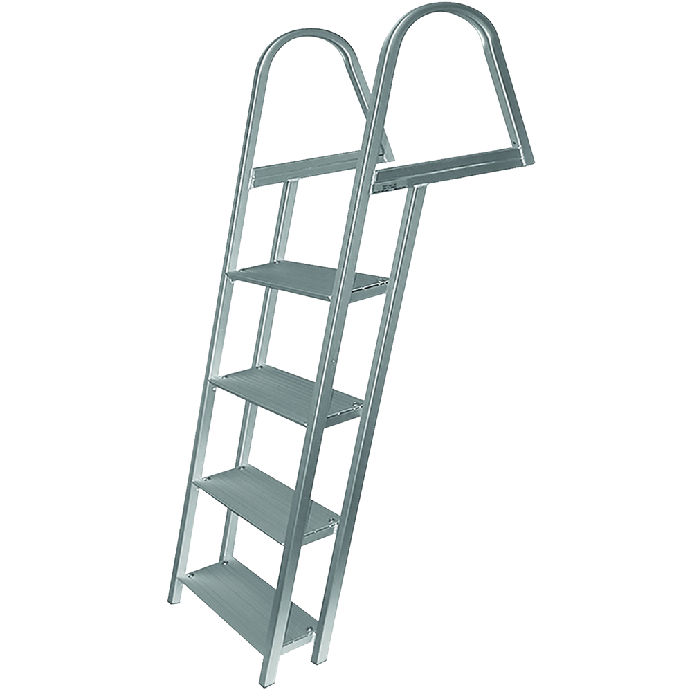 Aluminum Angled Ladder - 5.25” Wide Step - 4 Lengths Available
