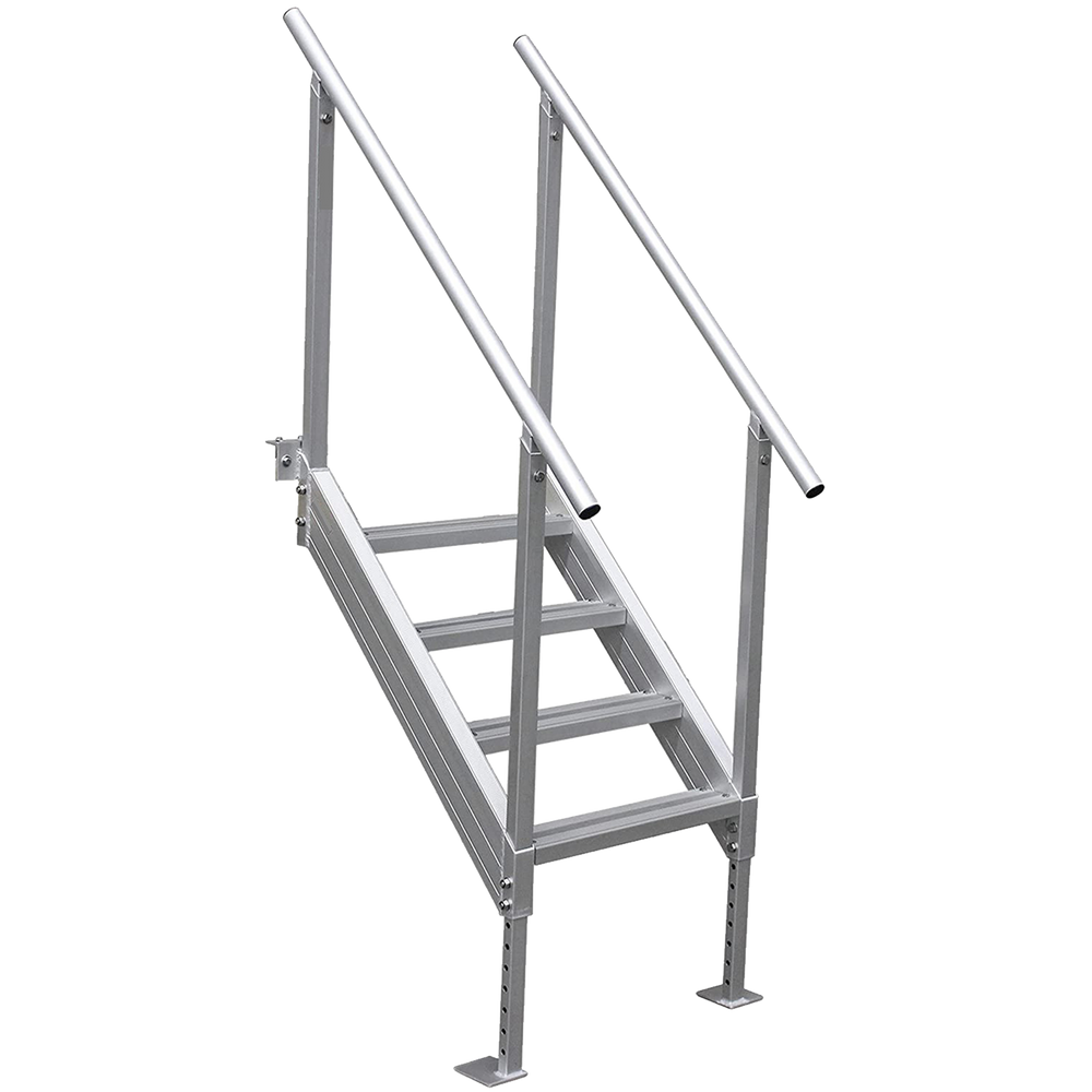 4-Step Stair Aluminum Platform Dock Ladder