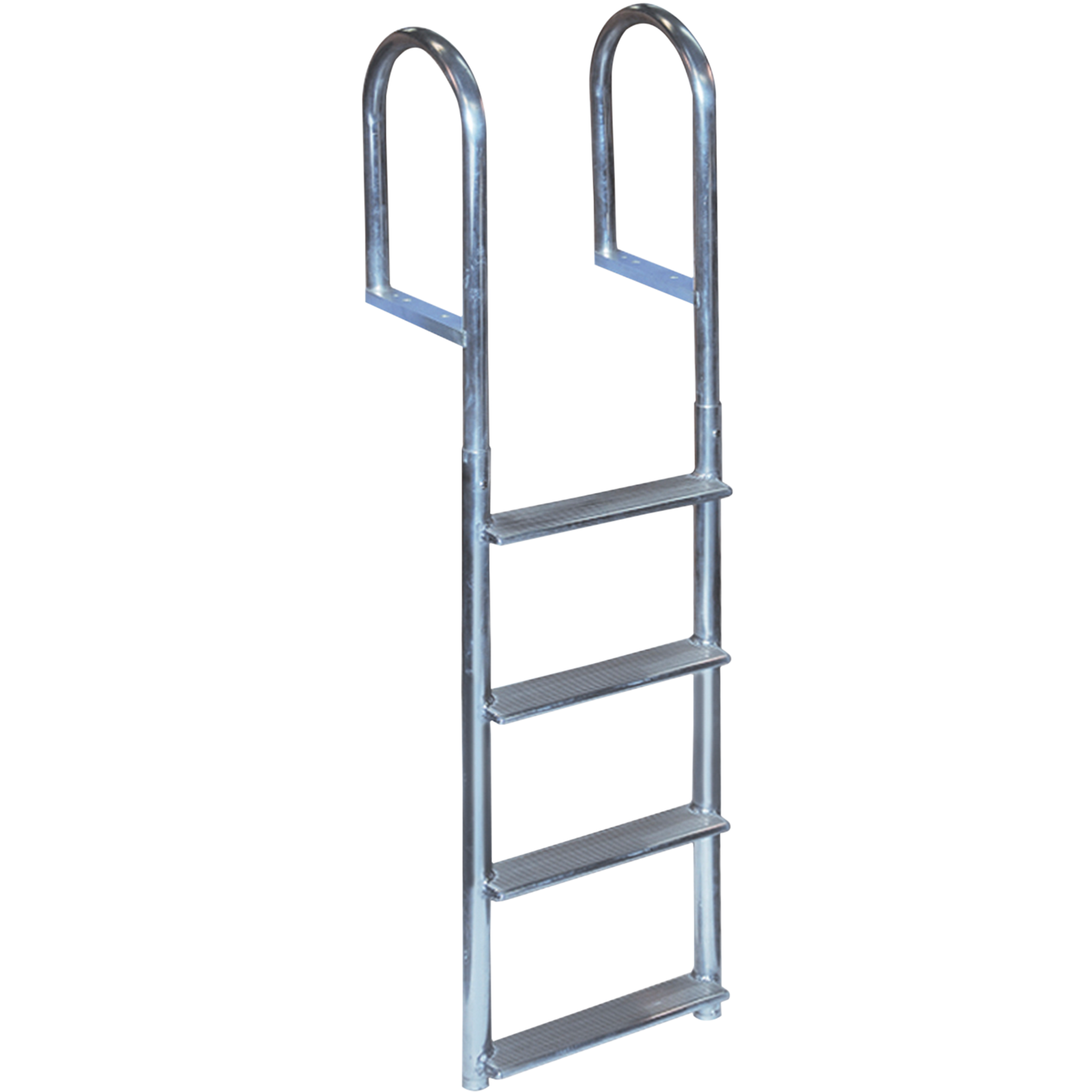 4 Rung Aluminum Ladder - 4" Wide Step