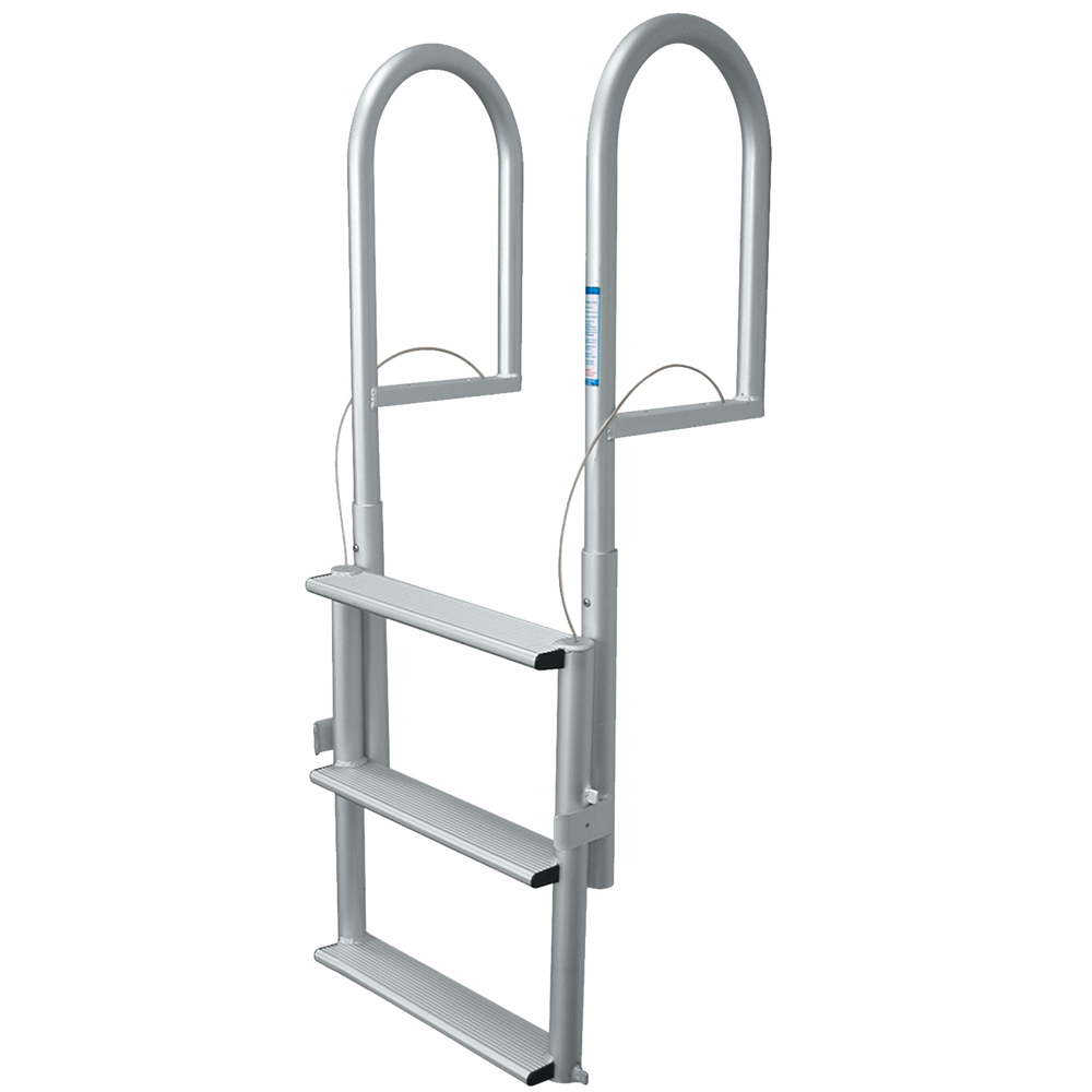 3 Rung Aluminum Lifting Ladder - 4" Wide Step