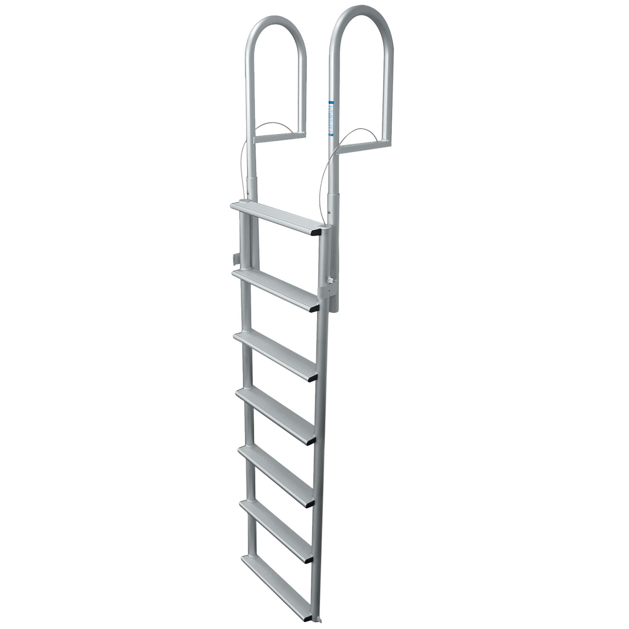 7 Rung Aluminum Lifting Ladder - 4" Wide Step