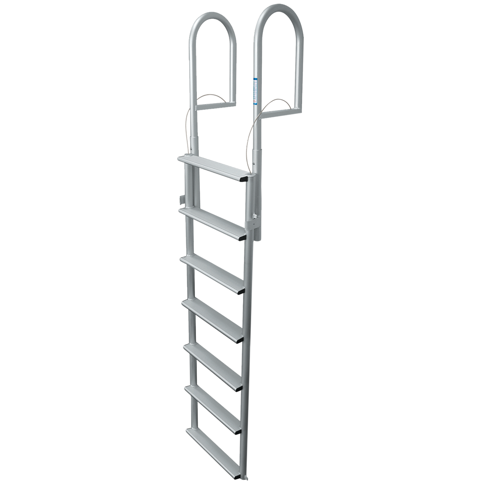 7 Rung Aluminum Lifting Ladder - 4" Wide Step