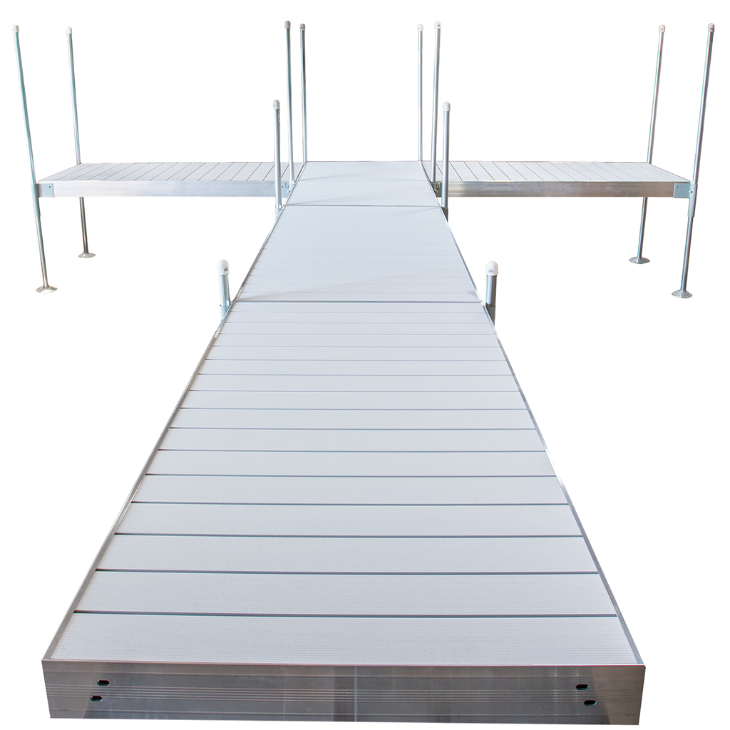 Trimet Docks 24' T-Style Aluminum Frame With Aluminum Decking Platinum Series Compl