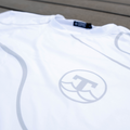 Moisture Wicking Shirt - UPF 50 - Long Sleeve - Navy/White